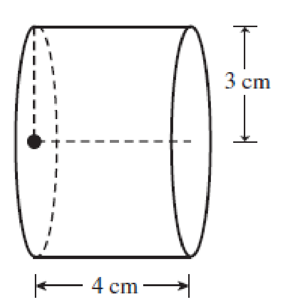 Chapter 8.2, Problem 2PT, A hollow cylinder with no ends of radius 3 cm and height 4 cm is a surface of revolution. Its 