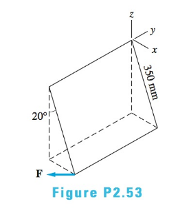 Chapter 2, Problem 2.53P, Determine the moment of the force F=40i8j+5kN about the y-axis. 