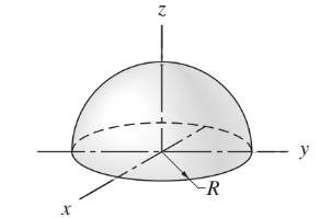 Chapter 8, Problem 8.39P, Use integration to locate the centroid of the volume of the hemisphere. Compare your results with 