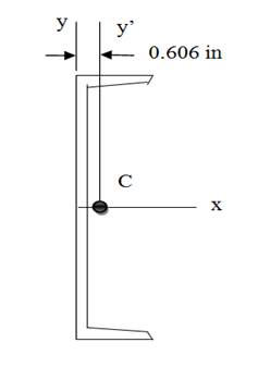 Chapter 9, Problem 9.16P, Figure (a) shows the cross-sectional dimensions for the structural steel section known as C1020 