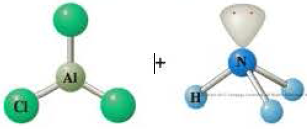 Chapter 15, Problem 15.38QP, The following shows ball-and-stick models of the reactants in a Lewis acidbase reaction. Write the 