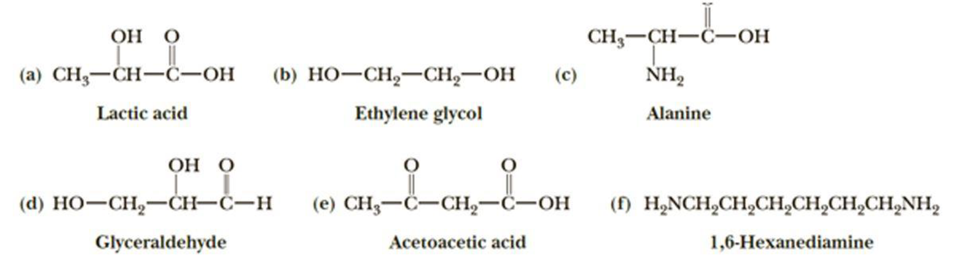 Identify the functional groups in each compound. | bartleby