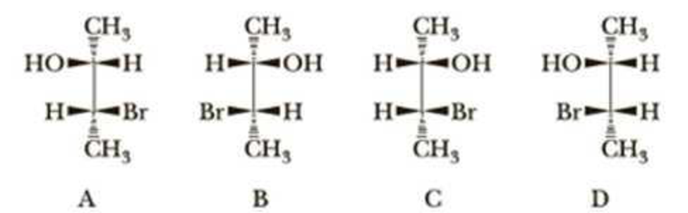Chapter 10, Problem 10.33P, Two diastereomeric sets of enantiomers, A/B and C/D, exist for 3-bromo-2-butanol. When enantiomer A 