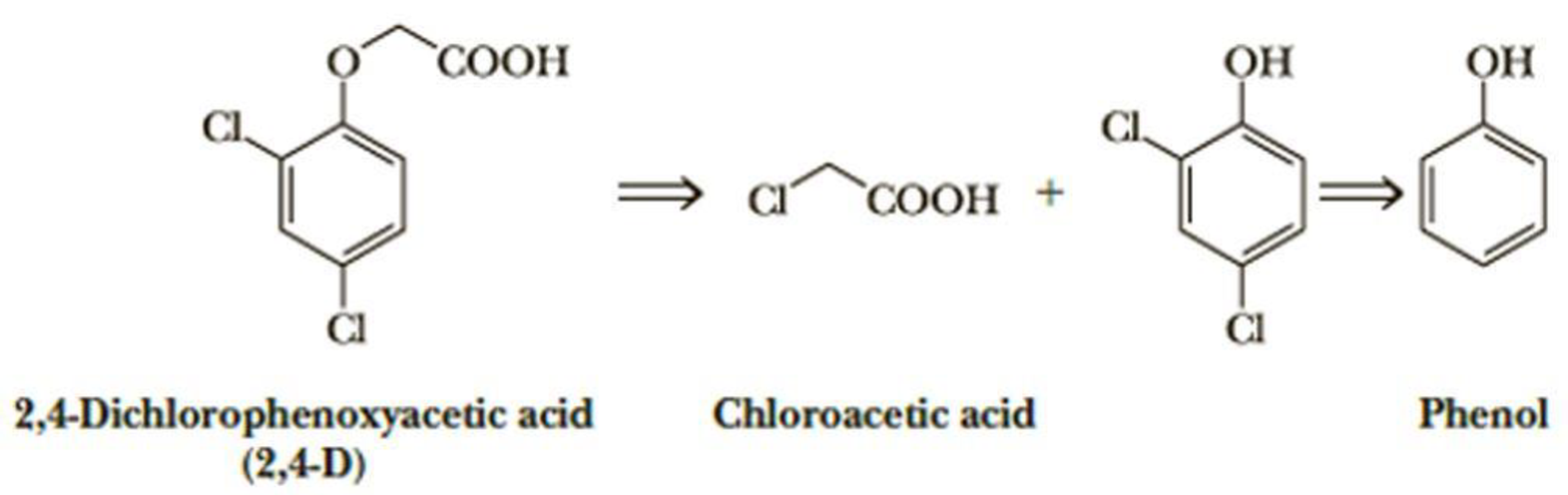 Chapter 22, Problem 22.38P, The first widely used herbicide for the control of weeds was 2,4-dichlorophenoxyacetic acid (2,4-D). 
