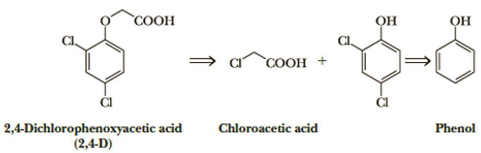 Chapter 22, Problem 22.39P, The first widely used herbicide for the control of weeds was 2,4-dichlorophenoxyacetic acid (2,4-D). 