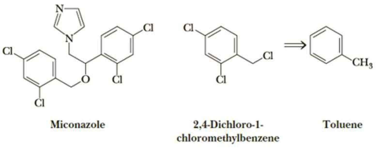 Chapter 22, Problem 22.50P, Following is the structure of miconazole, the active antifungal agent in a number of 