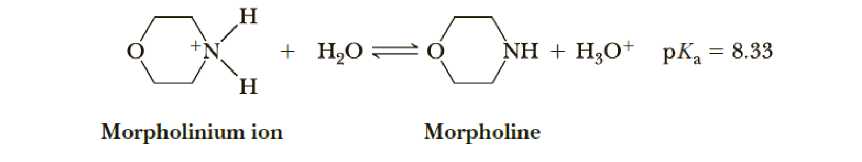 Chapter 23, Problem 23.26P, The pKa, of the conjugate acid of morpholine is 8.33. (a) Calculate the ratio of morpholine to 