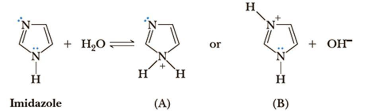Chapter 4, Problem 4.54AP, Following is a structural formula for imidazole, a building block of the essential amino acid 