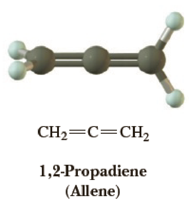 Chapter 5, Problem 5.11P, The structure of 1,2-propadiene (allene) is shown to the right. (a) Predict all approximate bond 