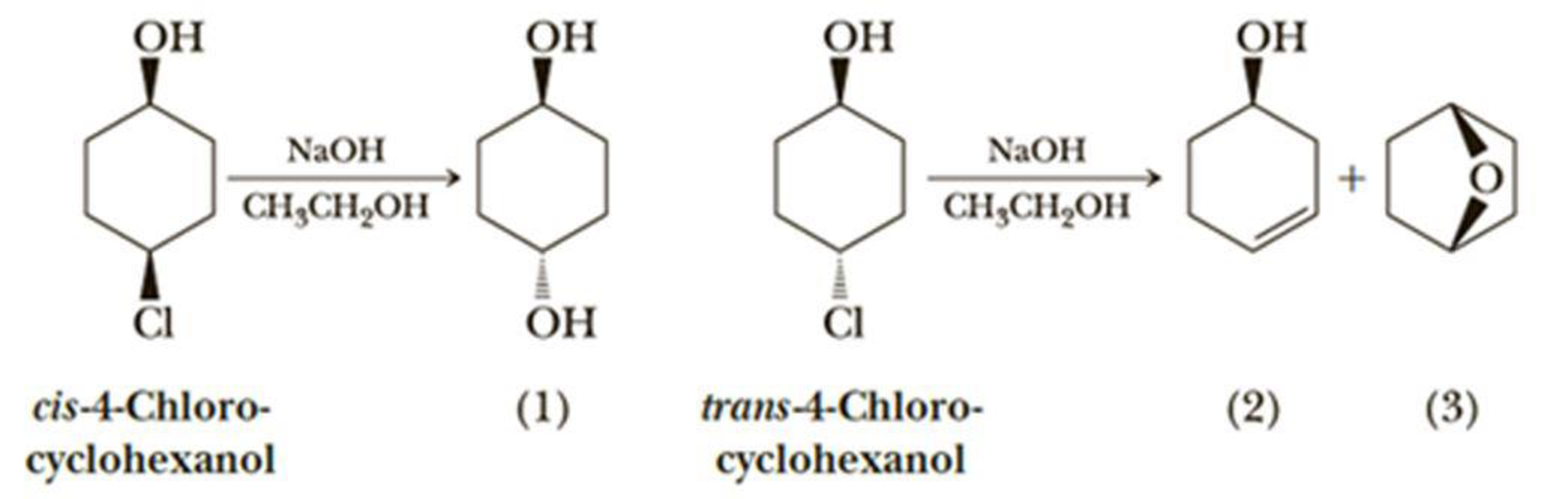 Chapter 9, Problem 9.46P, When cis-4-chlorocyclohexanol is treated with sodium hydroxide in ethanol, it gives mainly the 