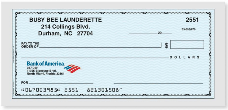 You are the owner of the Busy Bee Launderette. Using the