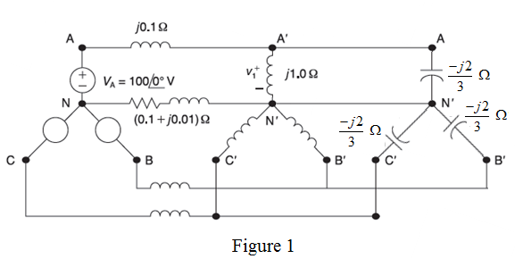 Chapter 2, Problem 2.50P, Consider the balanced three-phase system shown in Figure 2.34. Deter mine v1(t) and i2(t). Assume 