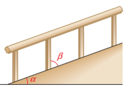 Chapter 1.1, Problem 25PS, Figure 20 shows a walkway with a handrail. Angle  is the angle between the walkway and the 