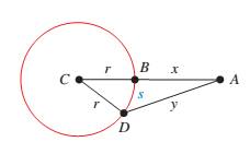 Chapter 7.1, Problem 25PS, Geometry The circle in Figure 12 has a radius of rand center at C. The distance from A to B is x, 