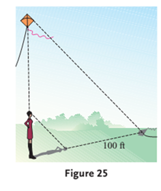 Chapter A.2, Problem 50PS, Height of a Kite Valerie is standing directly below a kite. She observes that her own shadow is 4 
