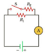 Chapter 18.3, Problem 18.5QQ, In Figure 18.8, the current is measured with the ammeter on the right side of the circuit diagram. 