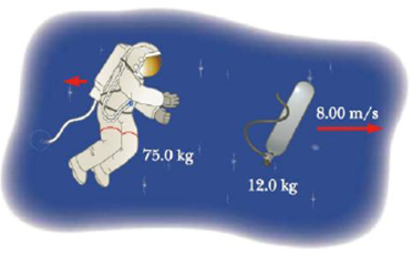 Chapter 6, Problem 29P, An astronaut in her space suit has a total mass of 87.0 kg, including suit and oxygen tank. Her 