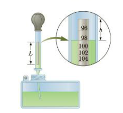 Chapter 9, Problem 84AP, A Hydrometer is an instrument used to determine liquid density. A simple one is sketched in Figure 