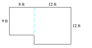 Chapter 7.3, Problem 39ES, Carpeting You want to install wall-to-wall carpeting in the family room. The floor plan is shown 