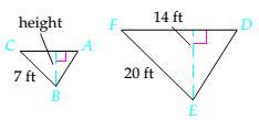 Chapter 7.4, Problem 8ES, Triangles ABC and DEF are similar triangles. Use this fact to solve each exercise. Round to the 