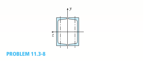 Chapter 11, Problem 11.3.8P, Find the controlling buckling load (kN) for the steel column shown in the figure. The column is 