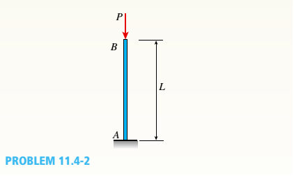 Chapter 11, Problem 11.4.2P, A cantilever aluminum column has a square tube cross section with an outer dimension of 150 mm. The 