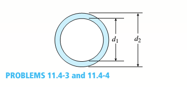 Chapter 11, Problem 11.4.3P, An aluminum pipe column (E = 10,400 ksi) with a length L = 10.0 ft has inside and outside diameters 