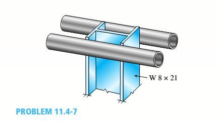 Chapter 11, Problem 11.4.7P, The upper end of a WE × 21 wide-flange steel column (E = 30 × 103ksi) is supported laterally between 