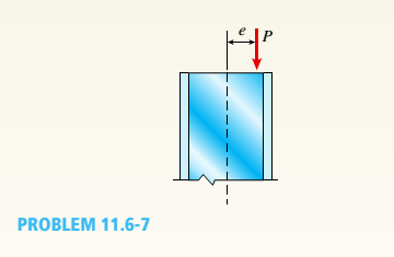 Chapter 11, Problem 11.6.7P, A steel W 12 × 35 column is pin-supported at the ends. The column carries an axial load p = 150 kips 