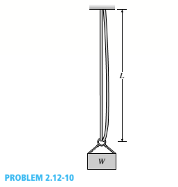 Chapter 2, Problem 2.12.10P, Two cables, each having a length i. of approximately 40 m, support a loaded -container of weight W 