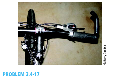 Chapter 3, Problem 3.4.17P, .17 A mountain-bike rider going uphill applies torque T = Fd(F = l5lb, d = 4 in.) to the end of the , example  2