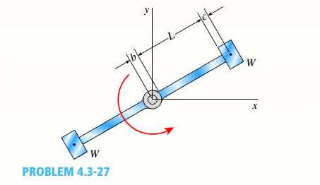 Chapter 4, Problem 4.3.27P, The centrifuge shown in the figure rotates in a horizontal plane (the x-y plane) on a smooth surface , example  1