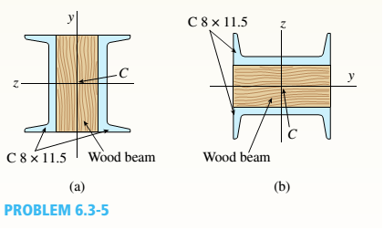 Chapter 6, Problem 6.3.5P, A simple beam that is 18 ft long supports a uniform load of intensity q. The beam is constructed of 