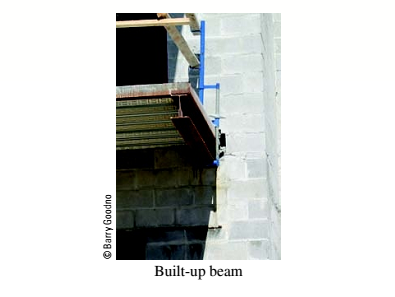 Chapter 6, Problem 6.5.10P, .10 A built-up bourn supporting a condominium balcony is made up of a structural T (one half of a W , example  1