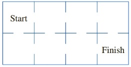 Chapter 7.3, Problem 51E, Mazes a. How many four-letter sequences are possible that contain only the letters R and D, with D 