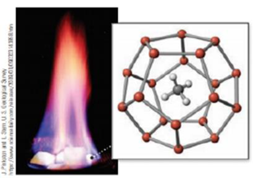 Chapter 20, Problem 31PS, In methane hydrate the methane molecule is trapped in a cage of water molecules. Describe the 