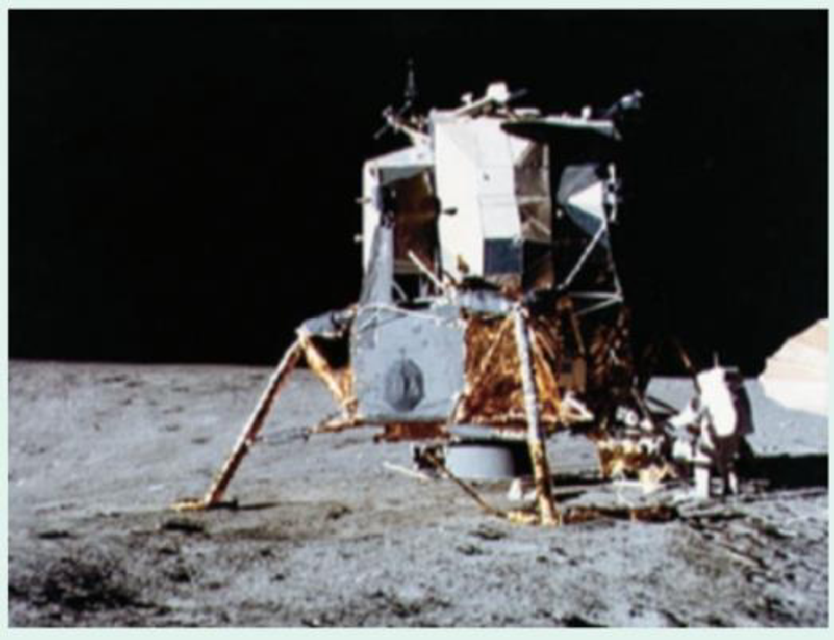 Chapter 21, Problem 3LTL, In the photo shown here, astronaut Alan Bean works at the Apollo 12 lander. Describe the horizon and 