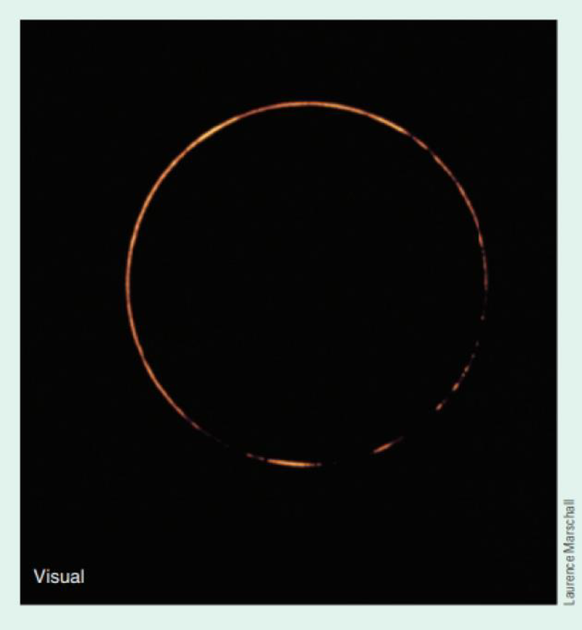 Chapter 3, Problem 12LTL, This photo shows the annular eclipse of May 30, 1984. How is it different from the annular eclipse , example  1