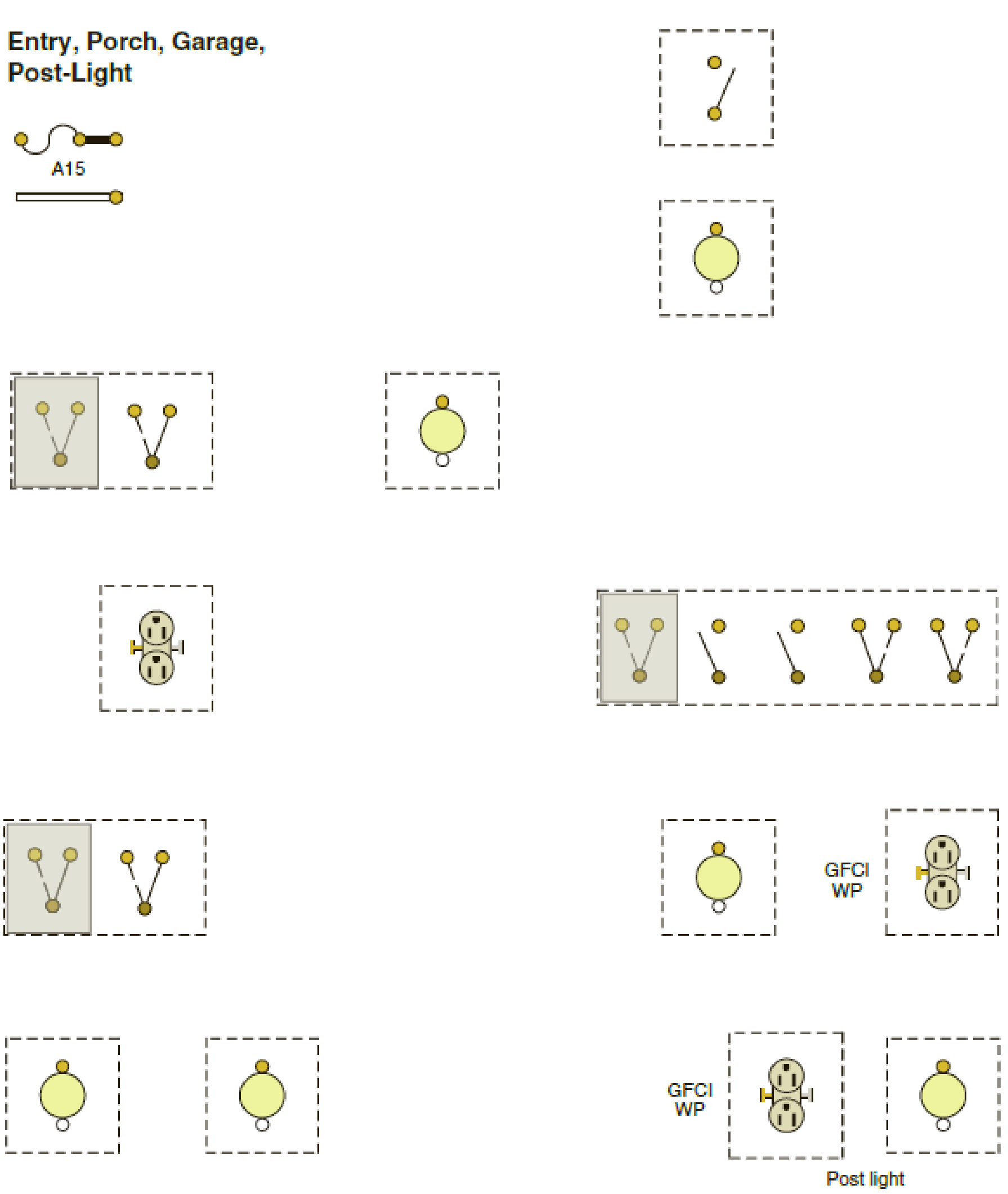 Schematic of lighting arrangements F and G. (F)  Key light arrangement