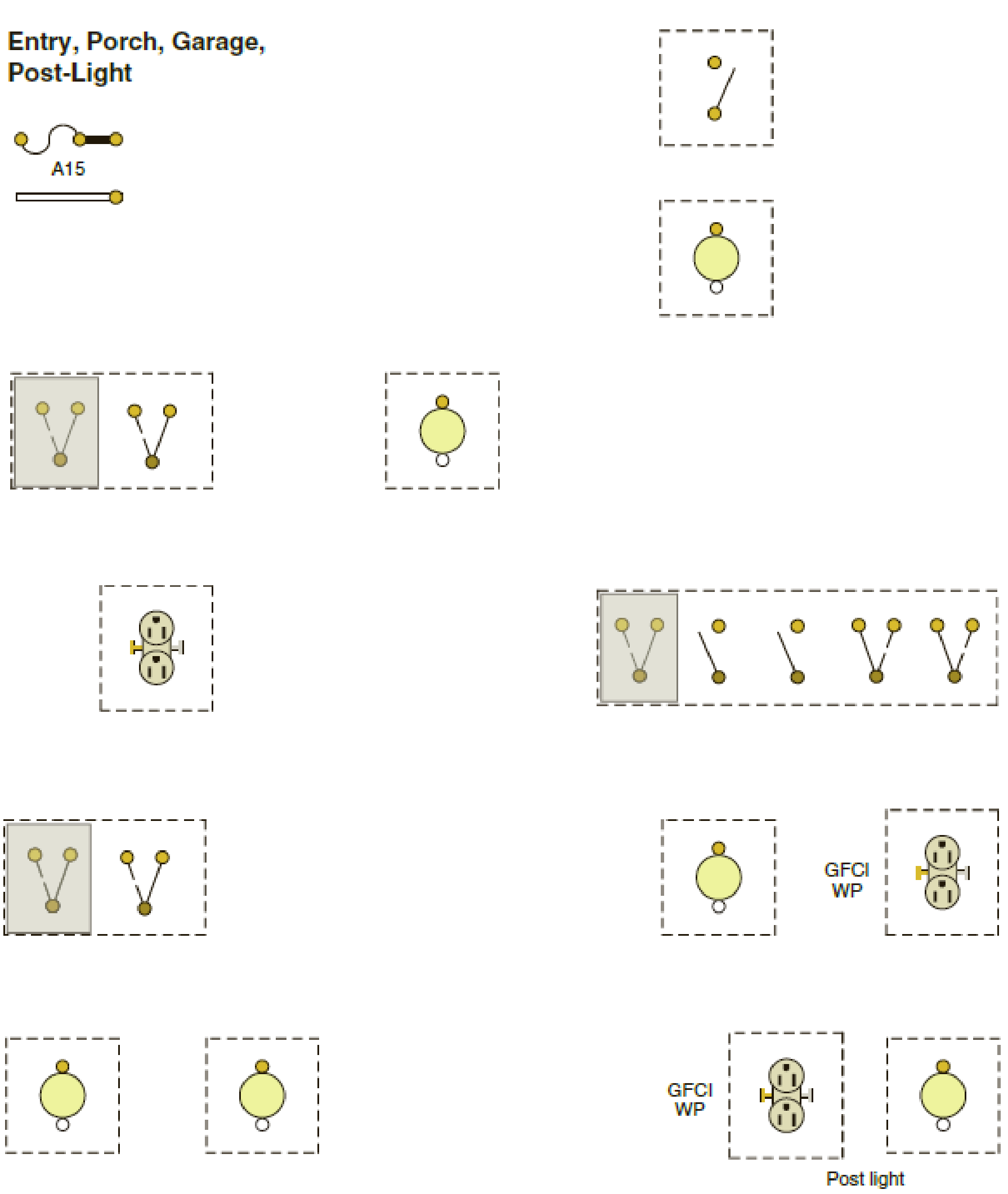 The following layout is for Lighting Circuit A15, the ...