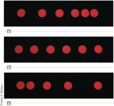 Chapter 2, Problem 13P, Each of the strobe photographs (a), (b), and (c) in Figure P2.13 was taken of a single disk moving 