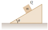 Chapter 22, Problem 31AP, A small block of mass m and charge Q is placed on an insulated, frictionless, inclined plane of 