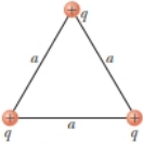 Chapter 25, Problem 25.28P, Three particles with equal positive charges q are at the corners of an equilateral triangle of side 