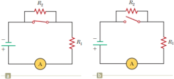 Chapter 28, Problem 28.2QQ, With the switch in the circuit of Figure 27.4a closed, there is no current in R2 because the current 