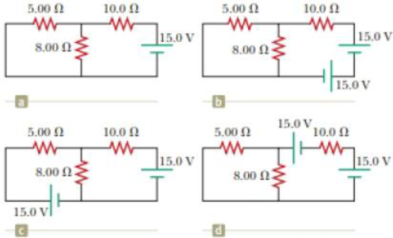 Chapter 27, Problem 34AP, The circuit in Figure P27.34a consists of three resistors and one battery with no internal 