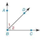 Chapter 1.2, Problem 41E, Given: 1 and 2 as shown in, sketch the bisectors of 1 and 2. What is the measure of the angle formed 