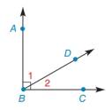 Chapter 1.4, Problem 7E, In Exercises 5 to 8, describe in one word the relationship between the angles. 1 and 2 