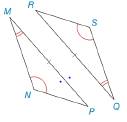 Chapter 3.1, Problem 11E, In Exercises 9 to 12, congruent parts are indicated by like dashes sides or arcs angles. State which 