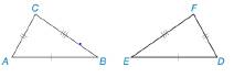 Chapter 3.1, Problem 9E, In Exercises 9 to 12, congruent parts are indicated by like dashes sides or arcs angles. State which 