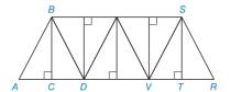 Chapter 3.2, Problem 36E, In the support system of the bridge shown, AC=6ft and mABC=28. Find: a mRST b mABD c BS HINT: The 